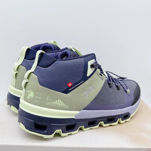 NEW On Cloudtrax Hiking Boot Sneaker Running Shoe Reseda/ Lavender Womens US 8.5 - Picture 6 of 13